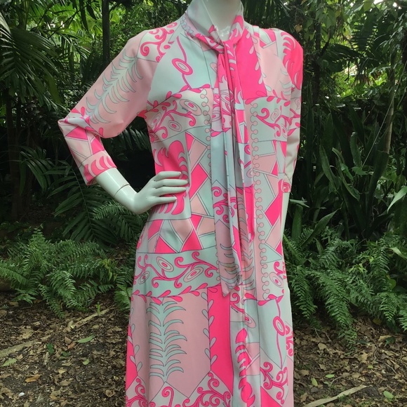 Vintage Edwardo nylon pucci pattern Dress - Picture 5 of 7